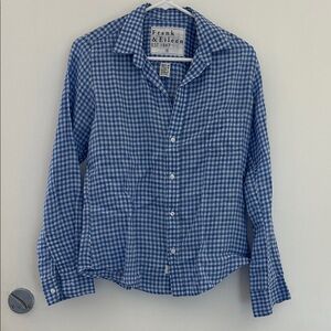 Frank & Eileen Blue Gingham Button-Down Shirt